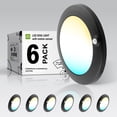 thumbnail image 1 of ASD Pack Motion Sensor LED Disk Lights Inch, 5CCT 2700-5000K 1149LM CRI90+, Indoor Ceiling Flush Mount Light Fixture, Low Profile Lighting for Closet, Hallway, Pantry, Porch, Garage, Black, UL C108, 1 of 3