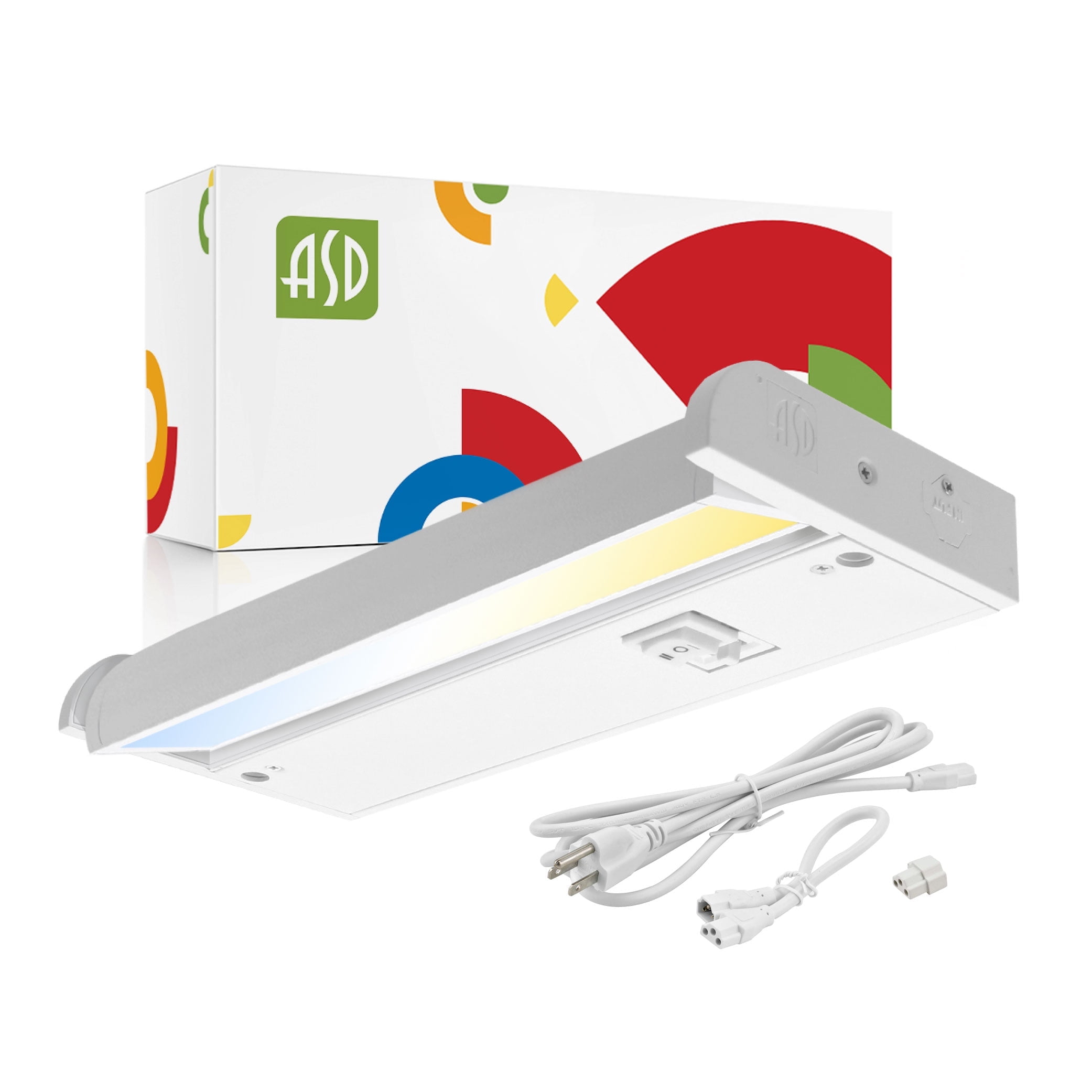 9 Inch White LED Under Cabinet Light with Swivel Lens