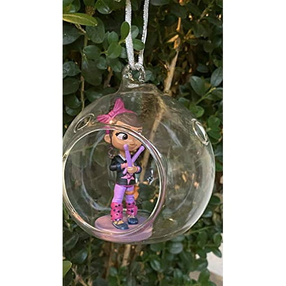 ASDF Disney Tots Tiny Ones Poppy Peepleson from Vampirina Custom PVC Figure in Globe 4" Holiday Christmas Tree Ornament 2pcs Detachable