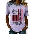 thumbnail image 1 of ASDFVBKG 250th Anniversary Usa Sweatshirt for Women Crewneck Patriotic Shirts, 1776-2026 250th Anniversary Memorial Day Crewneck Tops for Women Purple XL, 1 of 4