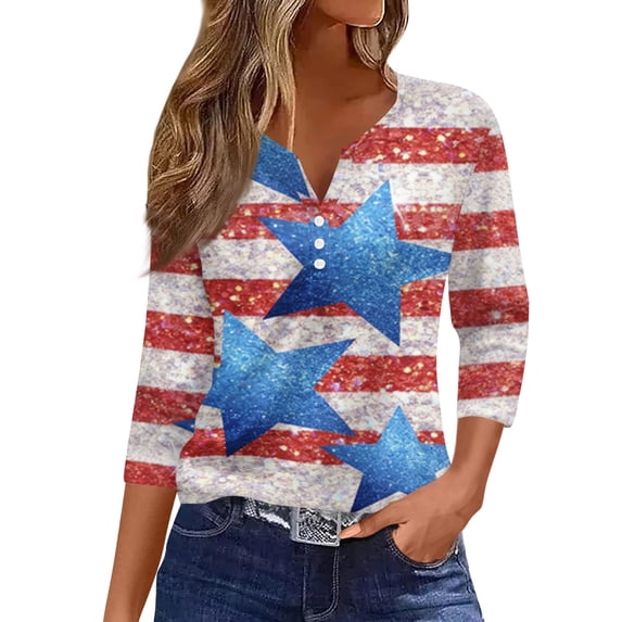 ASDFVBKG 250th Anniversary Usa Sweatshirt for Women American Flag 1776 Tees 4th Of July Flag Patriotic Shirts for Women Red 3XL