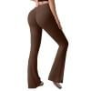 thumbnail image 1 of ASDFVBKG Black Leggings for Women Crossover Flare Pants Bootcut High Waist Yoga Pants Full Length Bell Bottom Yoga Pants Brown S, 1 of 5