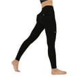 thumbnail image 1 of ASDFVBKG Capri Yoga Pants with Pockets for Women High Waisted Running Capri Workout Yoga Pants Lightweight Scrunch Butt Lifting Seamless Leggings Ankle Solid Color Gym Yogo Leggings Black L, 1 of 5