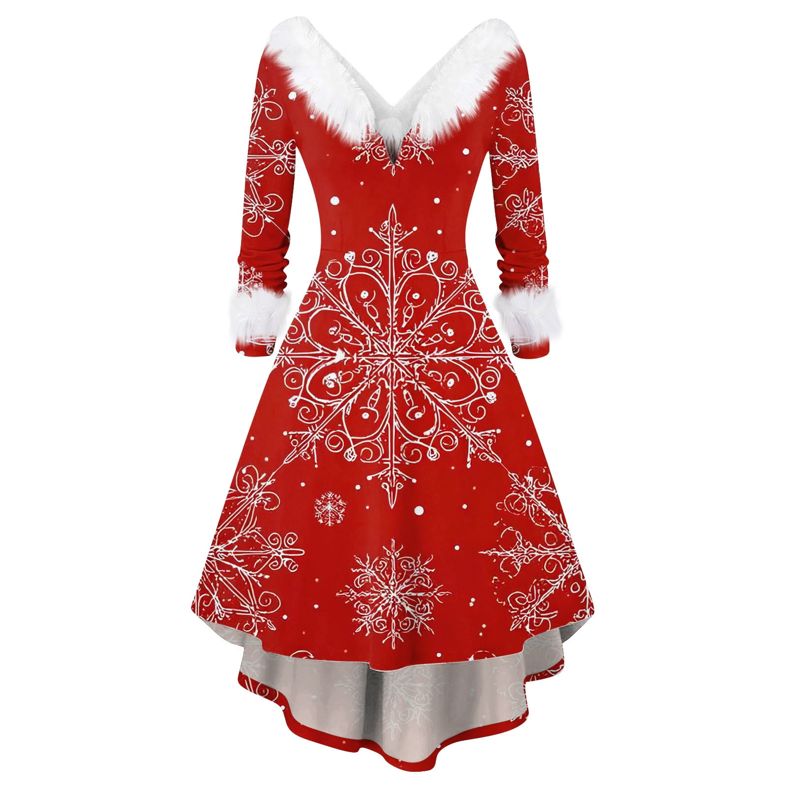 Adult's Christmas Bauble U-Neck Dress