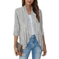 thumbnail image 1 of ASDFVBKG Kimonos for Women Plus Size 3/4 Sleeve Cardigan for Women Lightweight Open Front Shrug Cardigan Ethnic Floral Print Dressy Casual Spring Cardigans, 1 of 4