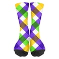 thumbnail image 1 of ASDFVBKG Mardi Gras Carnival3 Print Cool Socks Men's Women's Crew Socks Funny Crazy Novelty Stockings F, 1 of 6