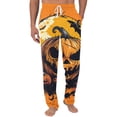 thumbnail image 1 of ASDFVBKG Men's Pajama Pants Ghosts and Pumpkins Halloween Cotton Long Sleepwear Lounge Pants Orange 3XL, 1 of 5