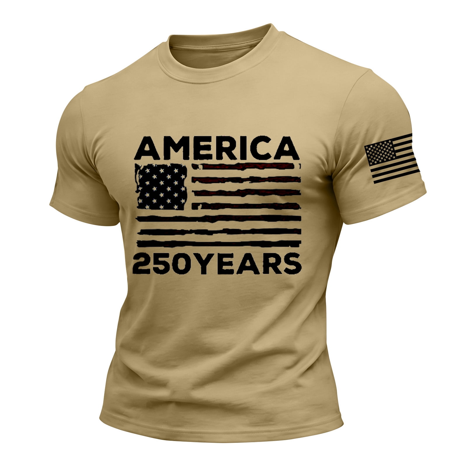 ASDFVBKG Mens American Flag Shirt Usa Flag 1776-2026 Patriotic Shirts ...