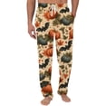 thumbnail image 1 of ASDFVBKG Mens Halloween Pajama Pants Drawstring Jogger Pants with Pockets Dark Gray 3XL, 1 of 5