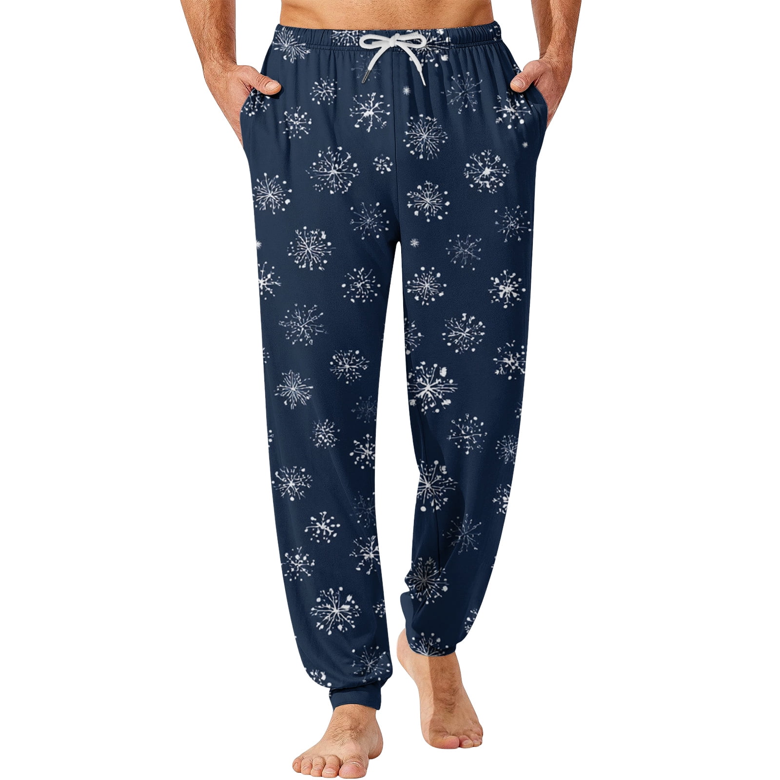 ASDFVBKG Pj Pant for Men Drawstring Lounge Elastic Waist Retro ...