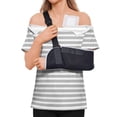 thumbnail image 1 of ASDFVBKG Post Shoulder Surgery Shirt for Women Tear Away Short Sleeve Tops After Rotator Cuff Shirt V Neck Chemo Port Adaptive Clothing Gray 2XL, 1 of 4