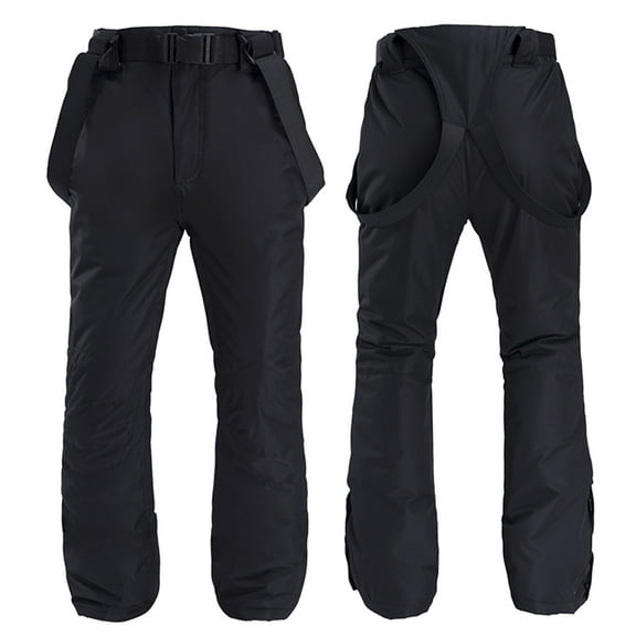 ASDFVBKG Ski Pants Snow Snowboard Pants Waterproof for Men Women Loose Fit Windproof Overalls Warm Pants with Pockets Adjustable Straps Outdoor 2025 Winter Cargo Black 3XL