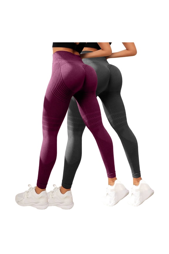 Styles Women's High Waist Bootcut Yoga Pants Crossover Yoga Pants Workout High-Waisted Soft Leggings Tall & Long Bell Bottom Yoga Pants Gray M