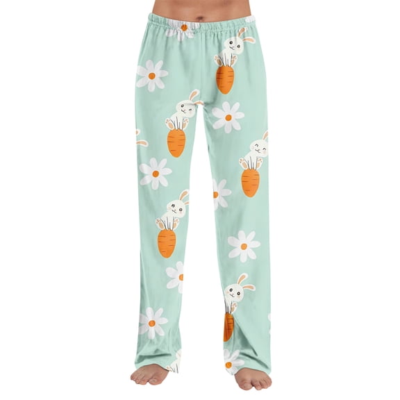 ASDFVBKG Women Wide Leg Flowy Cotton Linen Pants Comfy Loose Fit Sleepwear Pants Trendy Pants High Waisted Clothes Green XL