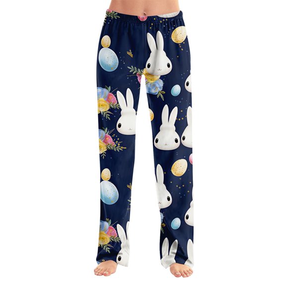 ASDFVBKG Women Wide Leg Flowy Linen Pants Dressy Casual Wide Leg Sleepwear Pants Beach Sleepwear Clothes High Waisted Trousers Black S