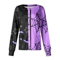 ASDFVBKG Womens Scrub Jacket Long Sleeve Button up Plus Size Medical