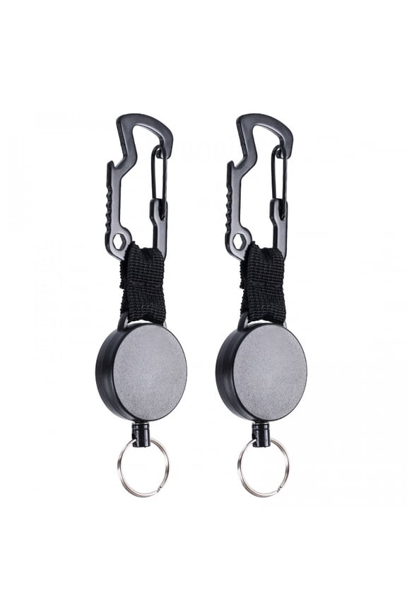 2Pcs Multi-Functional Keychain Fishing Telescopic Hook for Sea Fishing, Rock Fishing Accessories Easy-Pull Telescopic Buckle