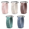 thumbnail image 1 of ASDIIT 5pcs Sport Bands Compatible with Apple Watch Band 38mm 40mm 41mm for Women Silicone Apple Watch Accessories Strap for iWatch Series 9/8/7/Se/6/5/4/3/2/1, 1 of 6