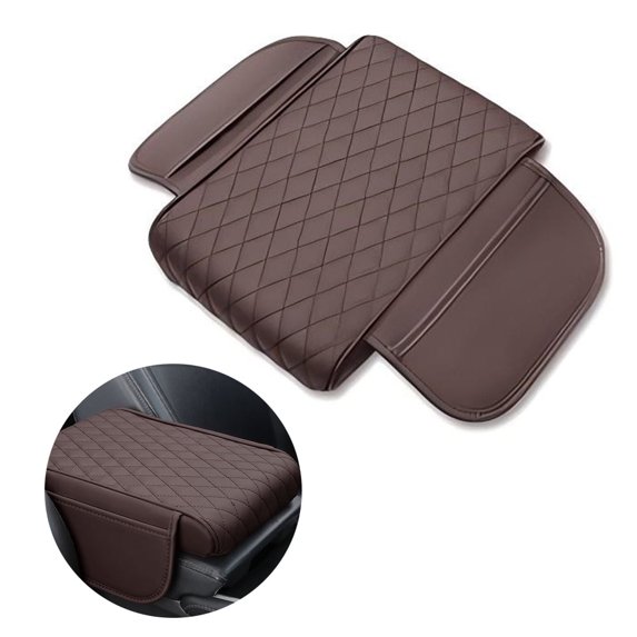 ASDIIT Middle Console Cover Heightened Anti-Fouling Waterproof Storage Brown 1-Pack Thicken