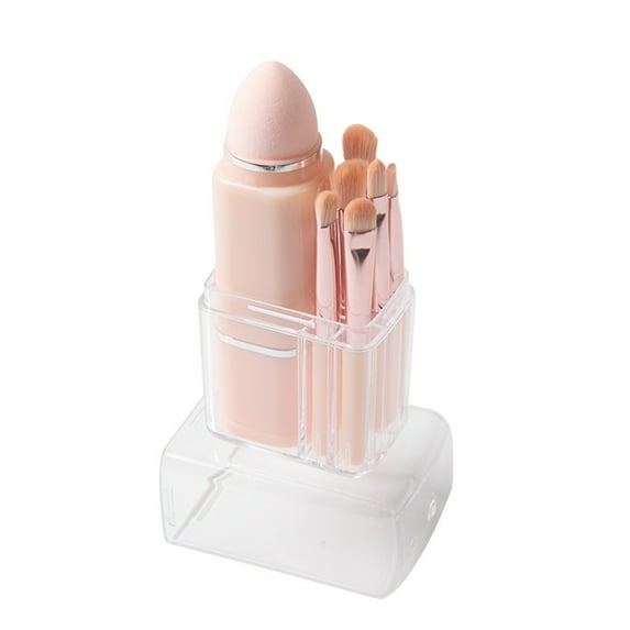 ASDIIT Travel Makeup Brush Set 8-in-1 Multifunctional Retractable Portable Makeup Brushes Compact Travel Set Pink