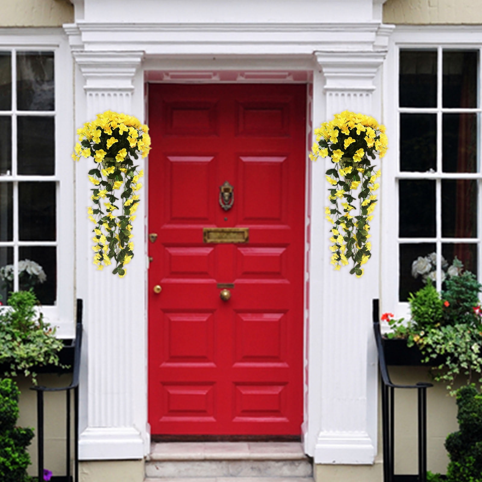 ASDYO 1 Pc Artificial Vines Flower Wall Hanging Faux Rattan Plant