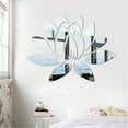 ASDYO 3D Mirror Wall Sticker Multicolor Flower Decal Home Room Art