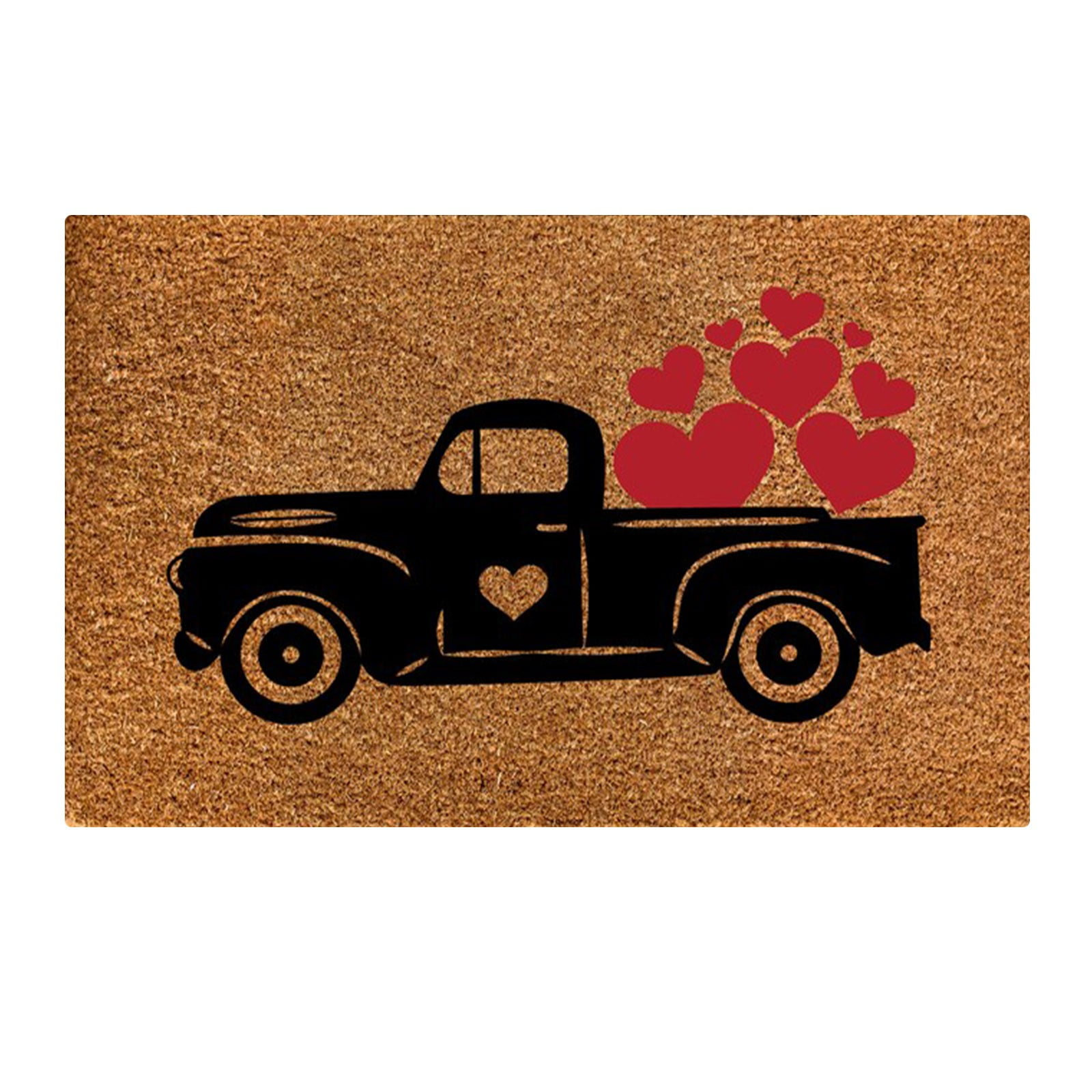 ASDYO Happy Valentine's Day Forest Doll Decorative Doormat Indoor
