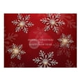 ASDYO Waterproof Red Christmas Placemats for Dining Table 32 X 21 Cm