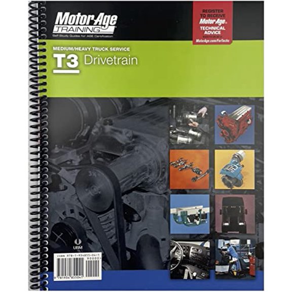 Pre-Owned ASE T3 Study Guide - Car and Light Truck Drivetrain Certification 2016 Edition Motor Age Training) Paperback