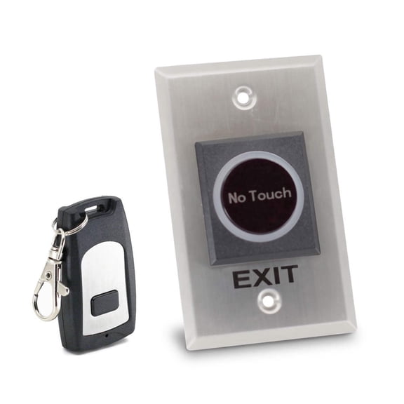 ASE Touchless Exit Button with Receiver and Remote | FAS-TLEBR