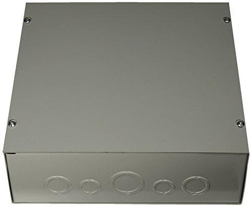 ASE12X12X4 Pull Box, Cover With Knockouts, Steel, 12" X 12" X 4", Gray
