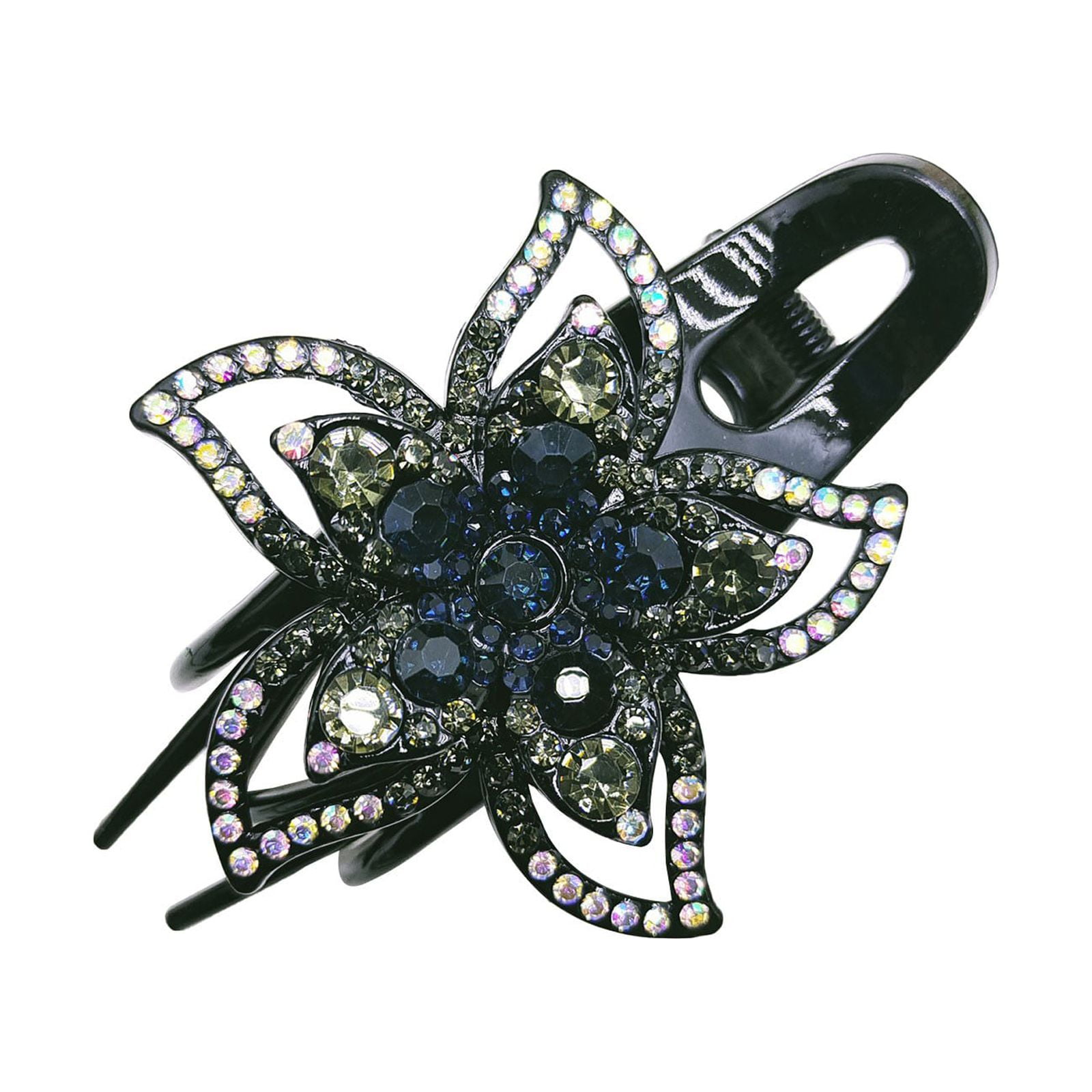 ASEIDFNSA Barrettes Pack Hair Clipss Flat Rhinestone Hair Clips Women's Disc Hairpin Clip Hair Full Of Drill Hair Back Head Clip