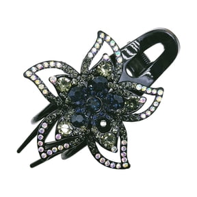 ASEIDFNSA Barrettes Pack Hair Clipss Flat Rhinestone Hair Clips Women's Disc Hairpin Clip Hair Full Of Drill Hair Back Head Clip