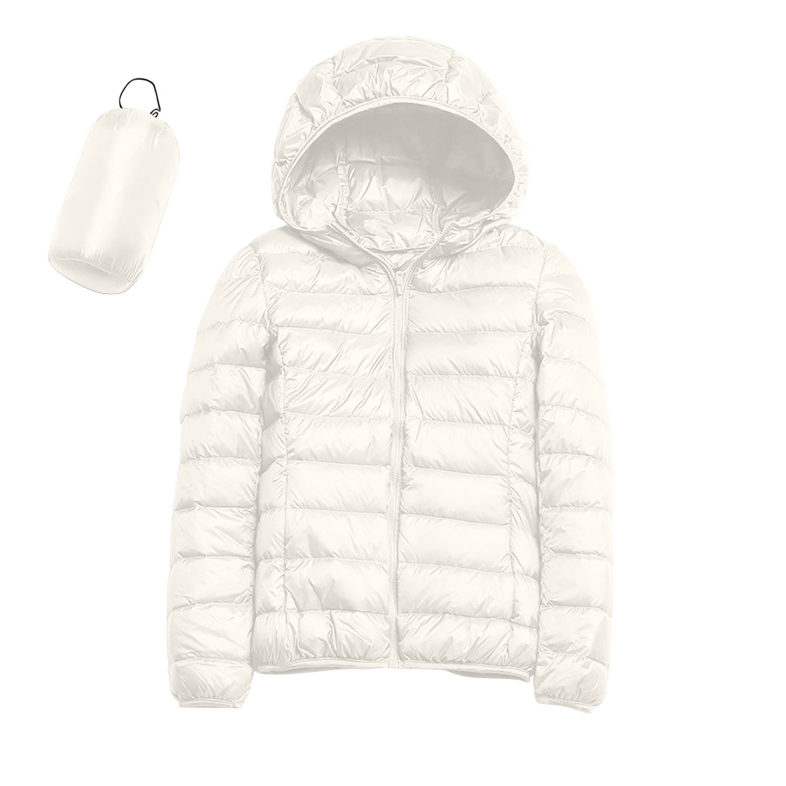 ASEIDFNSA Big And Tall Coats Women Long Jacket Women Warm Waterproof  Lightweight Jacket Hooded Windproof Winter Coat With Recycled Insulation  Winter Slim Short Hooded Warm White Coat Outerwear 