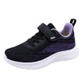 thumbnail image 1 of ASEIDFNSA Boys Girls Shoes for Kid Mesh Lightweight Breathable Strap Running Sneakers Black 1.5, 1 of 5