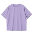 thumbnail image 1 of ASEIDFNSA Boys Mesh Athletic T-Shirts Short Sleeve Plain Crewneck Summer Tees(Purple,9-11 Years), 1 of 3