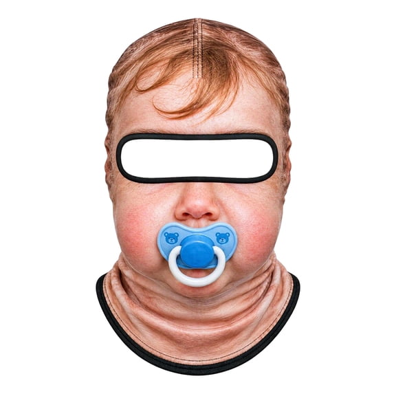 Color Pacifier Icon ASEIDFNSA Funny Baby Face Ski Mask with Pacifier Print, Balaclava with ...