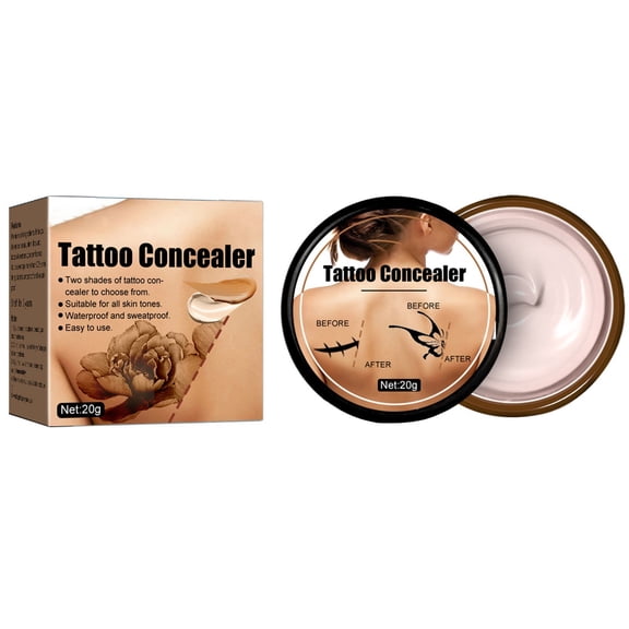 ASEIDFNSA Industrial Wrap 12 Tattoo Concealer Covers Tattoo Birthmarks Spots Waterproof And Two Color Concealer Is Suitable for Acne And Birthmarks