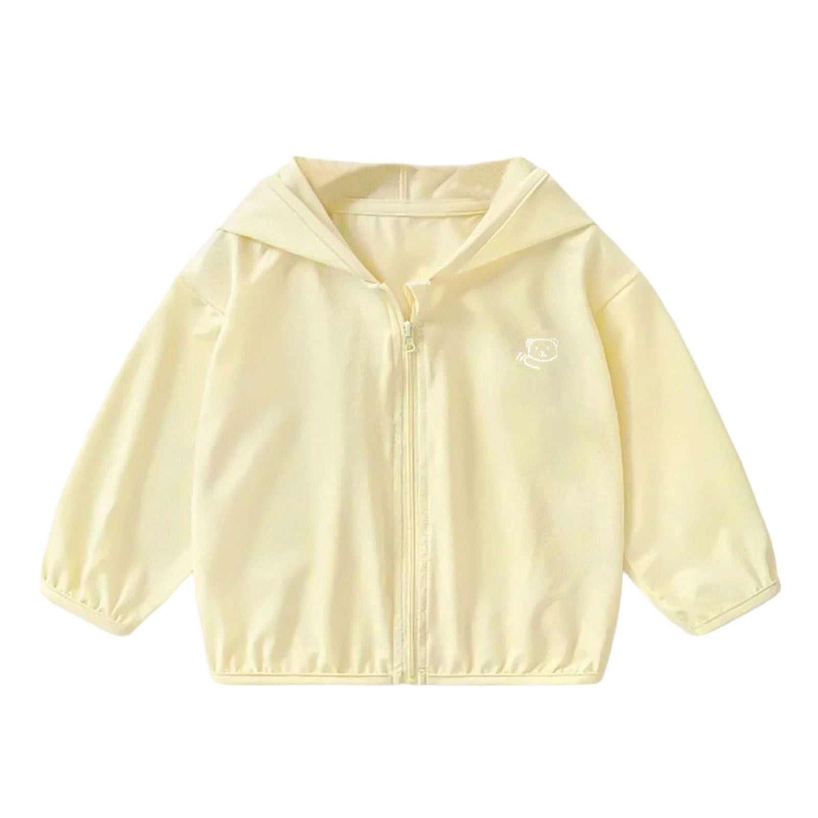 ASEIDFNSA Kids Hooded Zip Jacket with Cropped Length Long Sleeves and ...