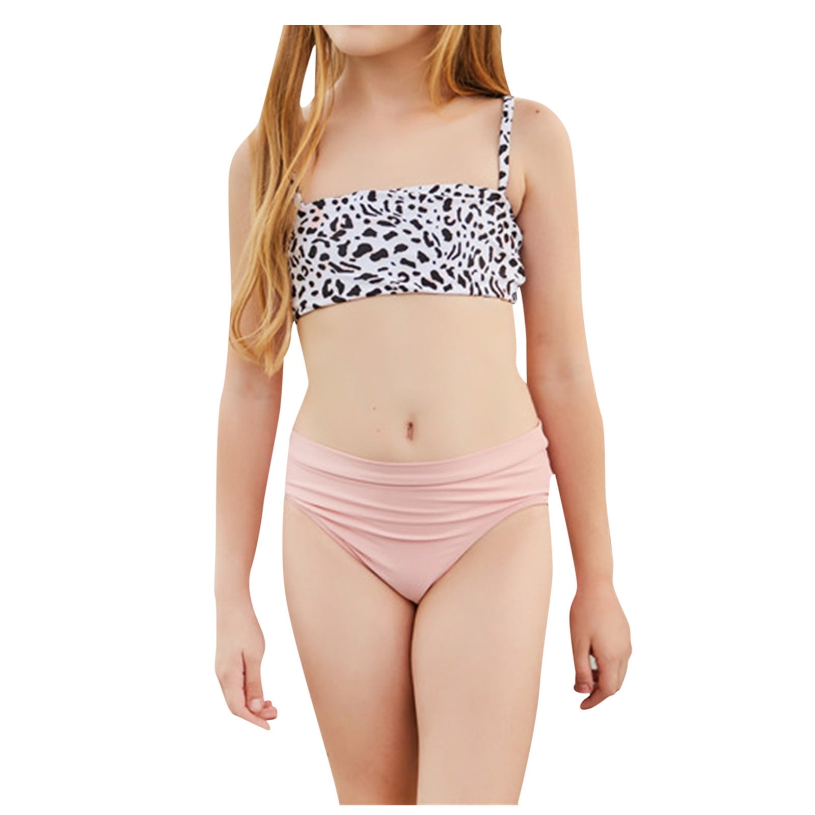 ASEIDFNSA Size 16 Girls Swimsuit Bikinis for Kids Girls Print Two Bathing  Swimsuit Cute Holiday Leopard Suit Piece Set Bikini Girls Swimwear 