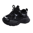 thumbnail image 1 of ASEIDFNSA Toddler Shoes Boys Girls Mesh Lightweight Breathable Athletic Running Sneakers (Black,6.5), 1 of 4