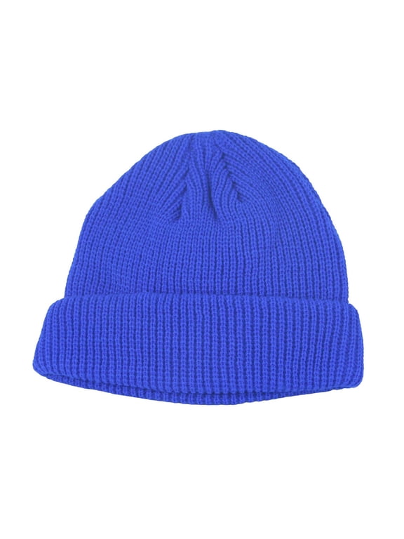 Toddler Winter Beanie Hat Warm Fleece Lined Baby Knit Cap for Kids Cold Blue 1-9 Years