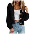 thumbnail image 1 of ASEIDFNSA Womens Oversized Cardigan Sweaters Chunky Knit Button Down V Neck Pockets Fall Casual, 1 of 4