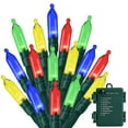 thumbnail image 1 of ASENEK Christmas Light, 33FT 100 LED Battery Operated String Lights with Auto Timer & 8 Modes, Multi-color, 1 of 7