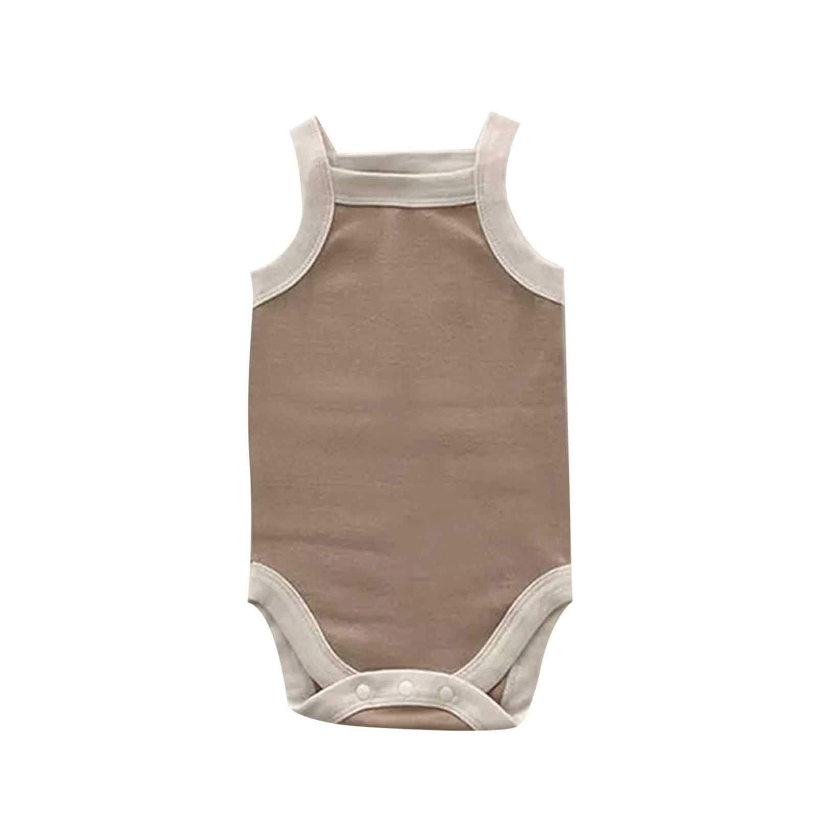 ASFGIMUJ Baby Bodysuit Baby Rompers Girl Boys Cotton Summer Color Block