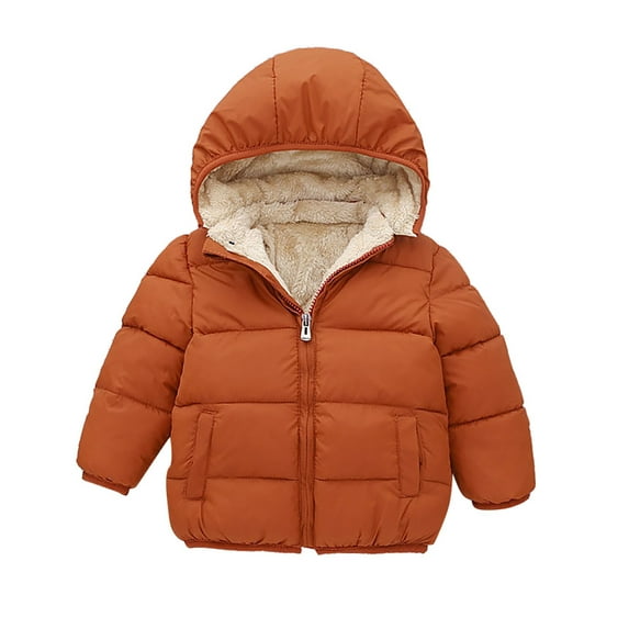 ASFGIMUJ Baby Girls Boys' Winter Jackets With Hooded Toddler Cotton Dress Warm Lined Coat Outer Clothing