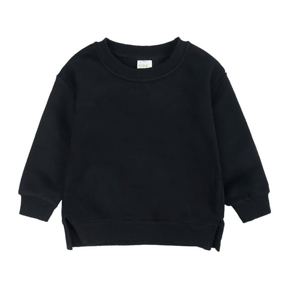 ASFGIMUJ Children's Babies Pullover Solid Color Plus Top Sweatshirt Coat Fishnet Dance Top Girls Anime Tops for Girls Floral Top for T Girls Tops Size 4t Girl Size 8 Clothes