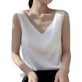 thumbnail image 1 of ASFGIMUJ Fashionable V Neck Loose Pullover Tank Tops For Women With Sleeveless Tops, 1 of 5