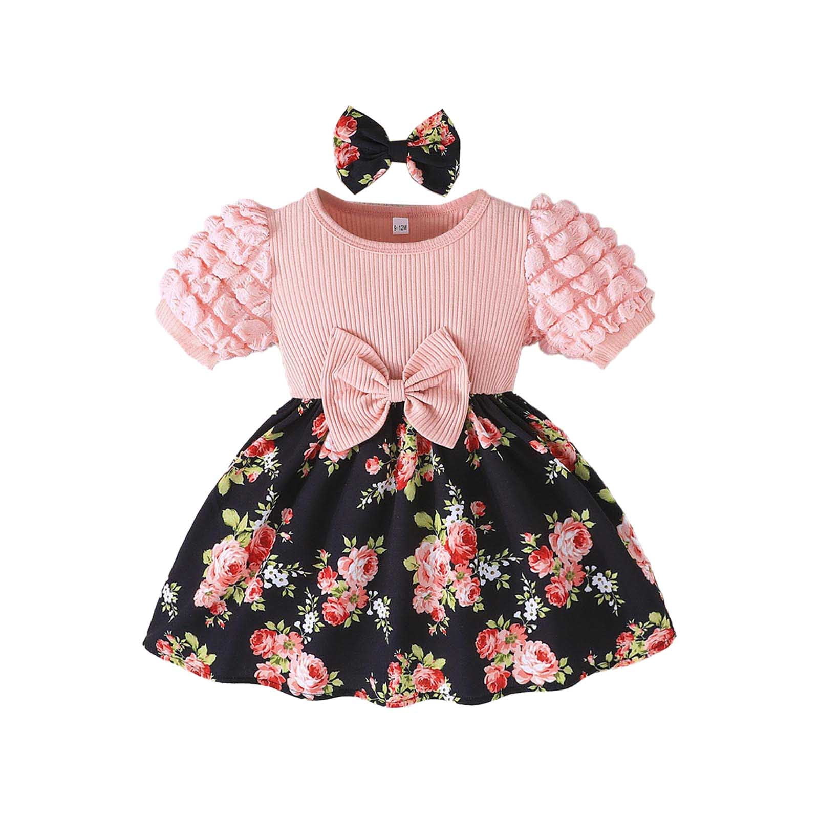 Baby Girl Summer Dress In New Design Orange Color
