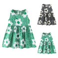 thumbnail image 1 of ASFGIMUJ Girls Dresses Casual Summer Casual Dress Everyday Wear Play Dress Soft Breathable A Line Beach Midi Sundress For Kids 3-4, 1 of 4